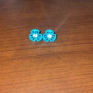 Blue Flower Earrings